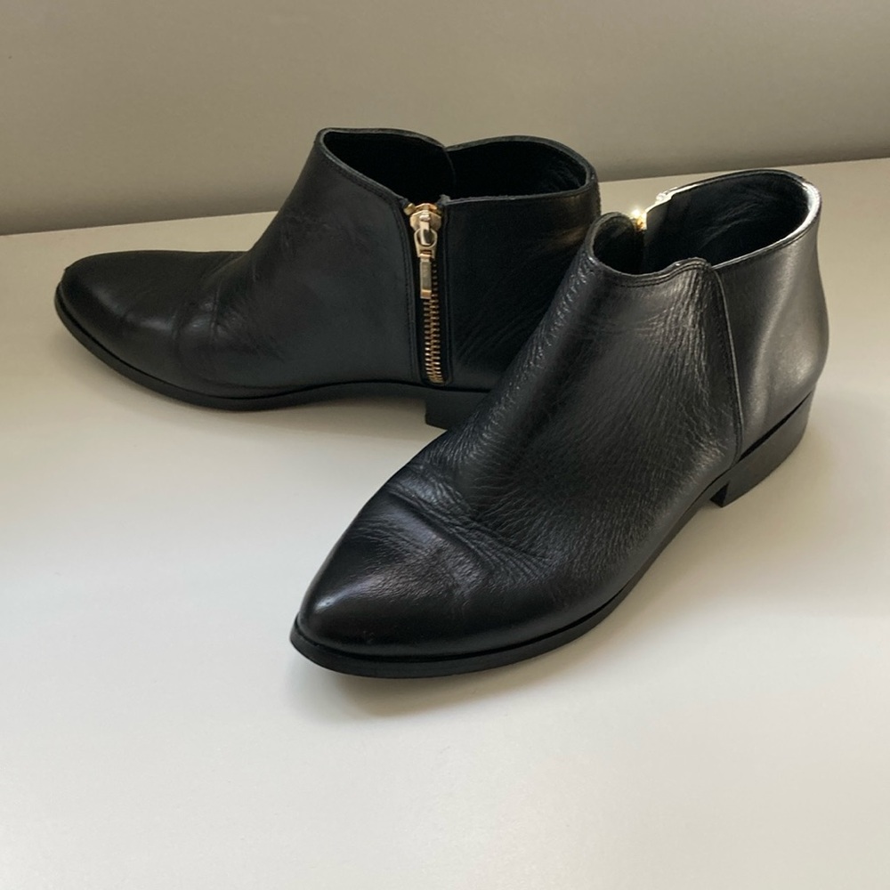 Nisolo Leather Black Ankle Boots shoes